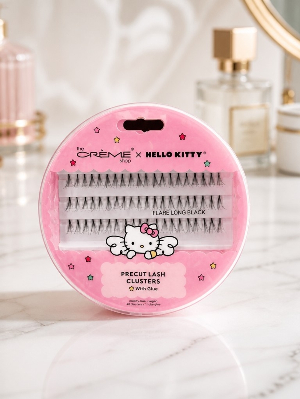 Hello Kitty x The Creme Shop Precut Lash Clusters Black Long Lashes